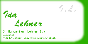 ida lehner business card